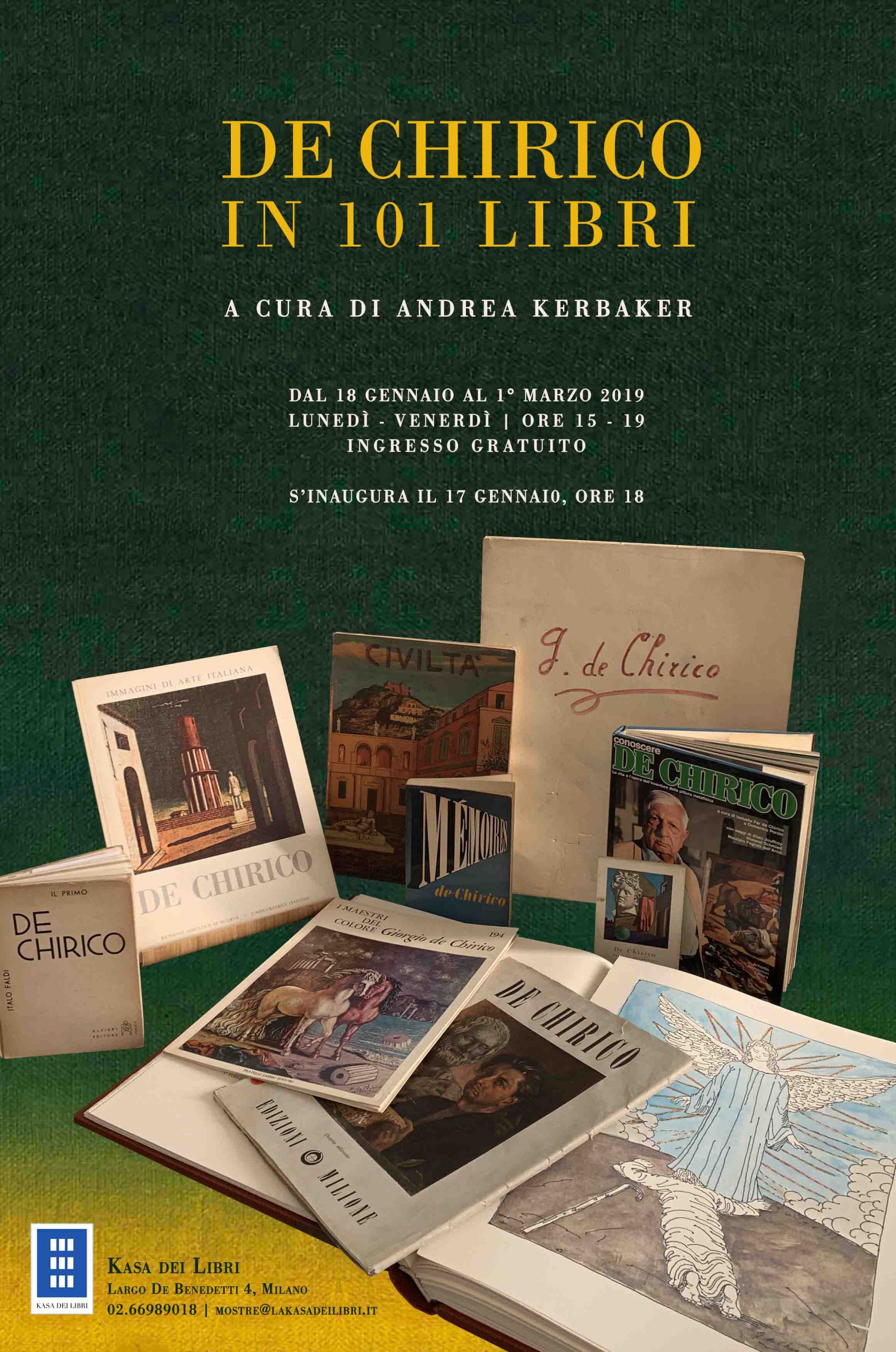 Locandina mostra De Chirico