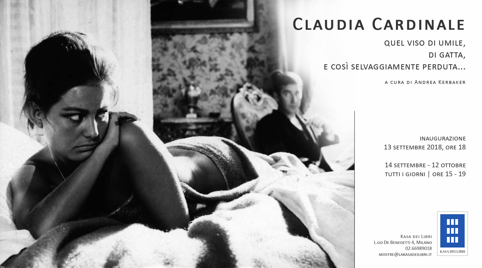 Locandina mostra Claudia Cardinale
